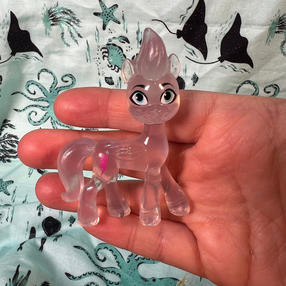 My Little Pony Zipp Storm Crystal Figure G5 Translucent‎ Blind Bag Mini Pony